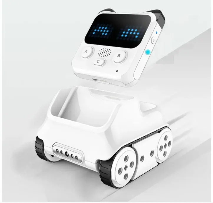Stembesturing Slimme Kinderrobots Kunnen Programmeren Ai Robot Emo Codey Rock