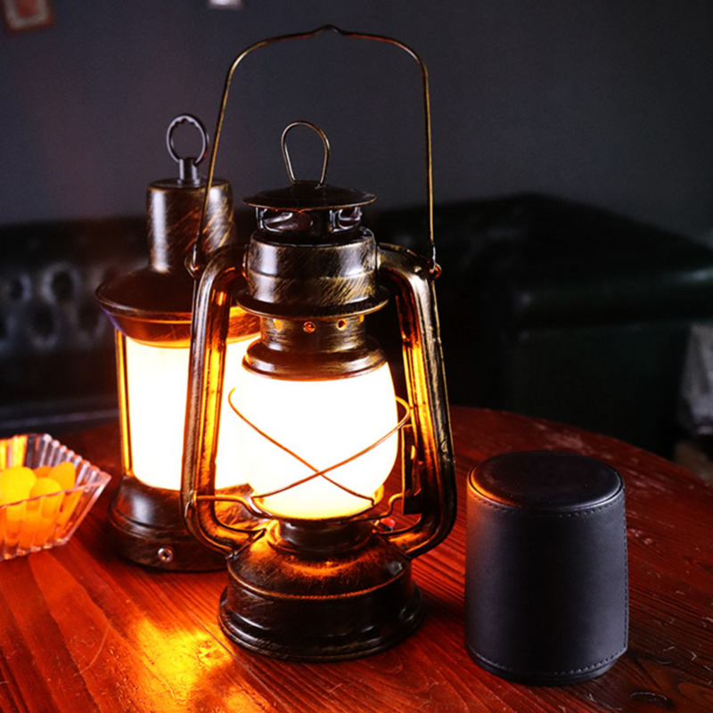 Масляный фонарь в стиле ретро, керосиновая лампа для отдыха на открытом воздухе, портативный герметичный фонарь, освещение для лагеря, реквизит для фото, украшение
