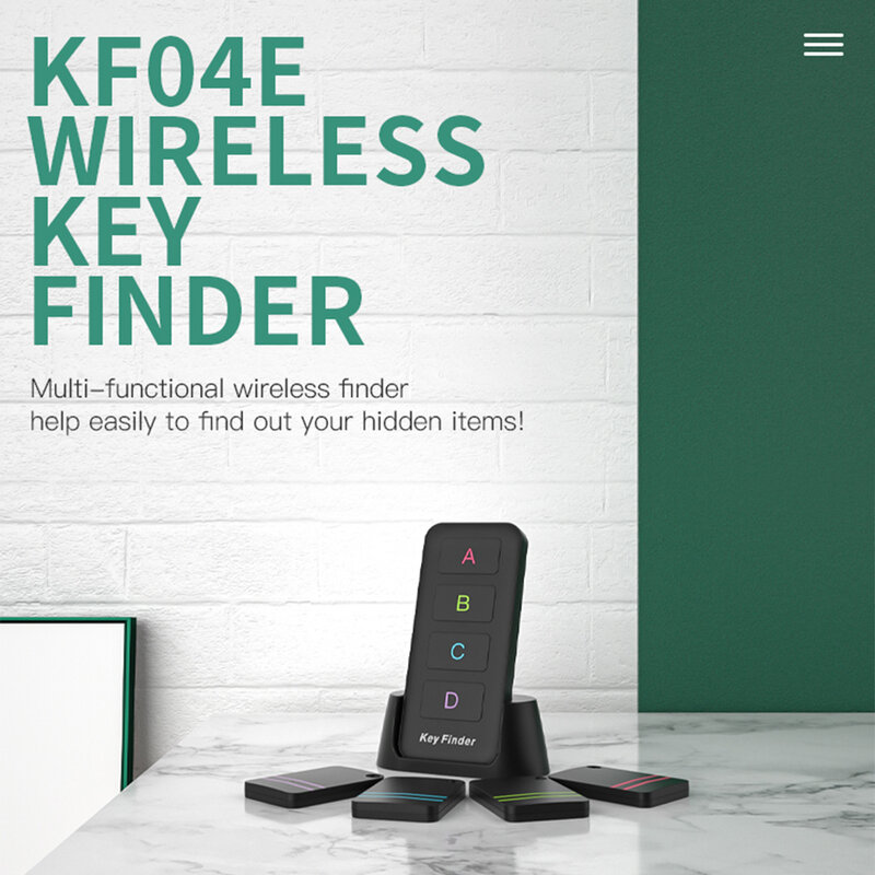 Wireless Key Finder RF Key Locator Pet Tracker portafoglio Tracker telecomando 1 trasmettitore RF 4 ricevitore
