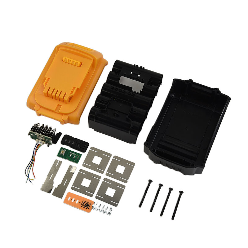 Caixa plástica da bateria do Li-íon DCB200, escudo plástico, carregamento do PWB, 18V, 20V, ferramenta preta, amarela do poder, baterias Acessórios