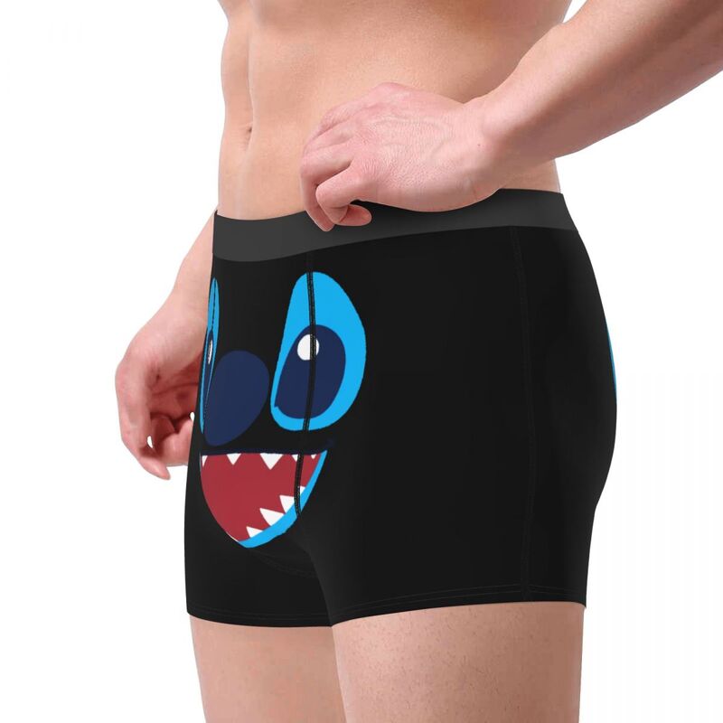 Fashion Stitch Boxers Shorts Panties Men's Underpants Stretch Briefs Underwear