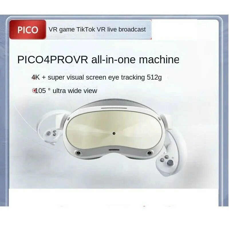 Óculos All-in-One PICO 4 Pro, Dispositivo Inteligente 3D, Jogo Tátil, Simulação de Expressão, 69PCs