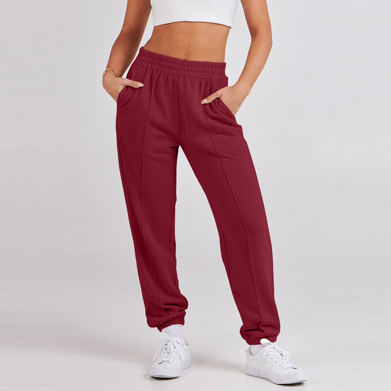 Women's Sweatpants Baggy Casual High Waisted Workout Athletic Cinch Bottom Joggers Pants