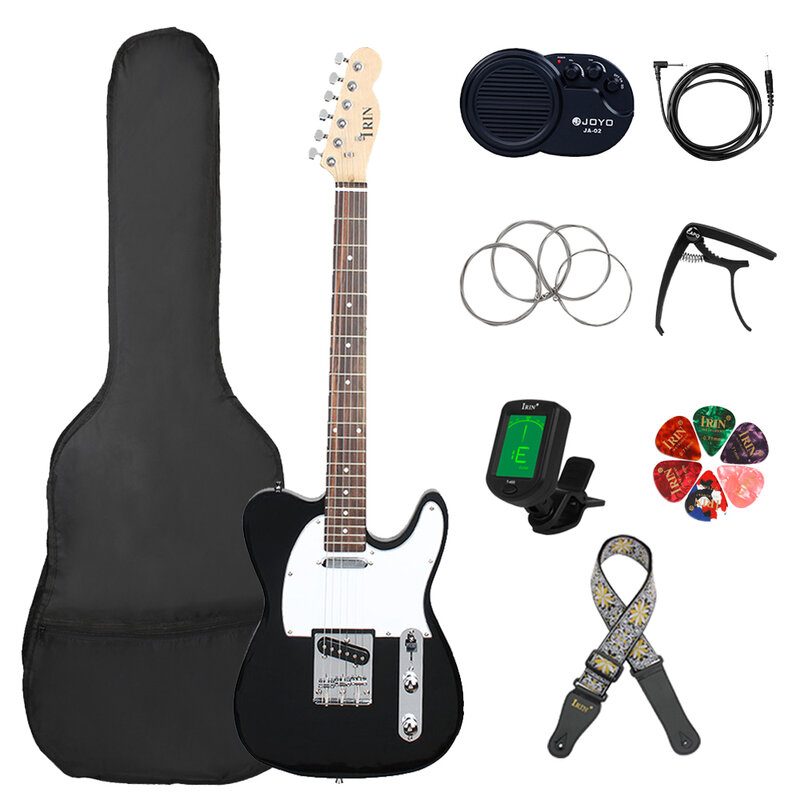 IRIN-Guitare électrique JE22, corps en tilleul, manche en érable, 6 cordes, frettes 39 pouces, haut-parleur, accessoires JEParts