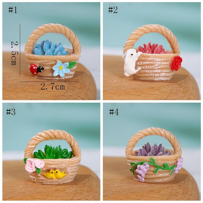 Милая настольная декоративная модель горшка для растений, реалистичные миниатюрные цветочные горшки ручной работы, цветочные горшки из смолы «сделай сам»