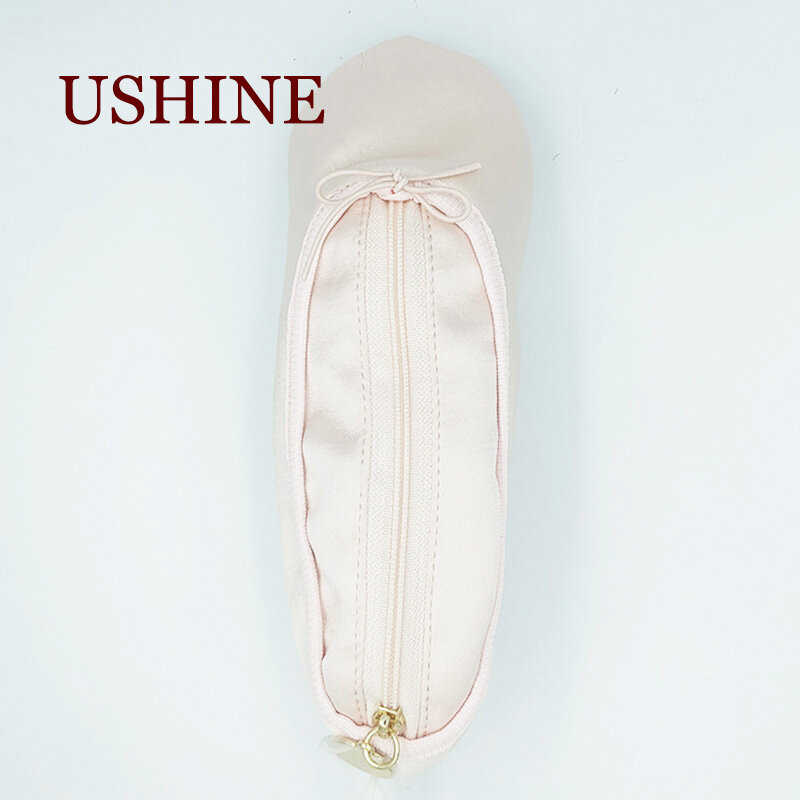 USHINE-estuche para lápices de Ballet de satén para amantes de la danza, llavero para monedero