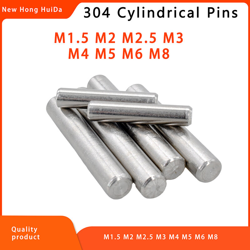 304 de aço inoxidável que localiza o pino do passador, eixo de fixação do metal, pinos do fechamento, barra redonda, Rod contínuo, M1.5, M2, M2.5, M3, M4, M5, M6, M8