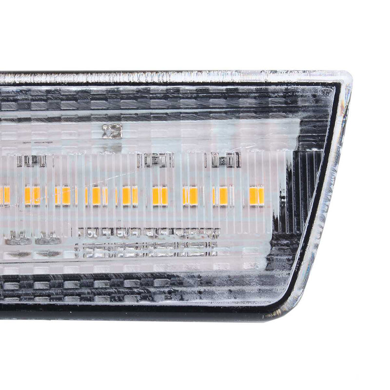 Luz LED de posición lateral para coche, luz de señal de giro de parachoques delantero ámbar para Chrysler 300, 300C, 2005-2010, transparente, 2 piezas