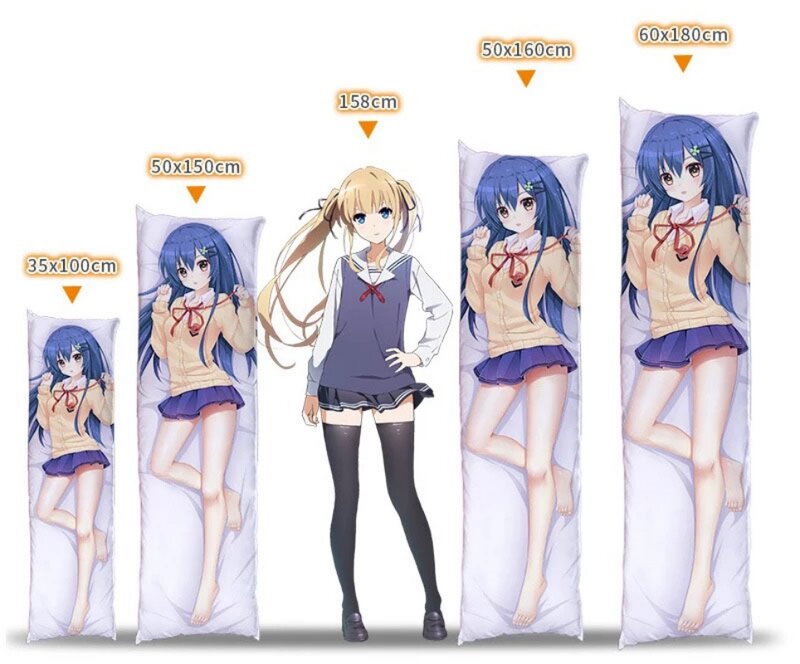 Dakimakura Anime Ayaka Kamisato Double-sided Pillow Cover Print Life-size body pillows cover Adult pillowcase 2024