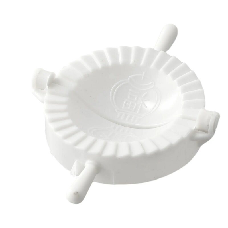 Molde de pastel de Ravioli fácil de usar, prensa de masa manual, Clip de bola de masa, diseño de refuerzo de pliegues densos y prensados, blanco