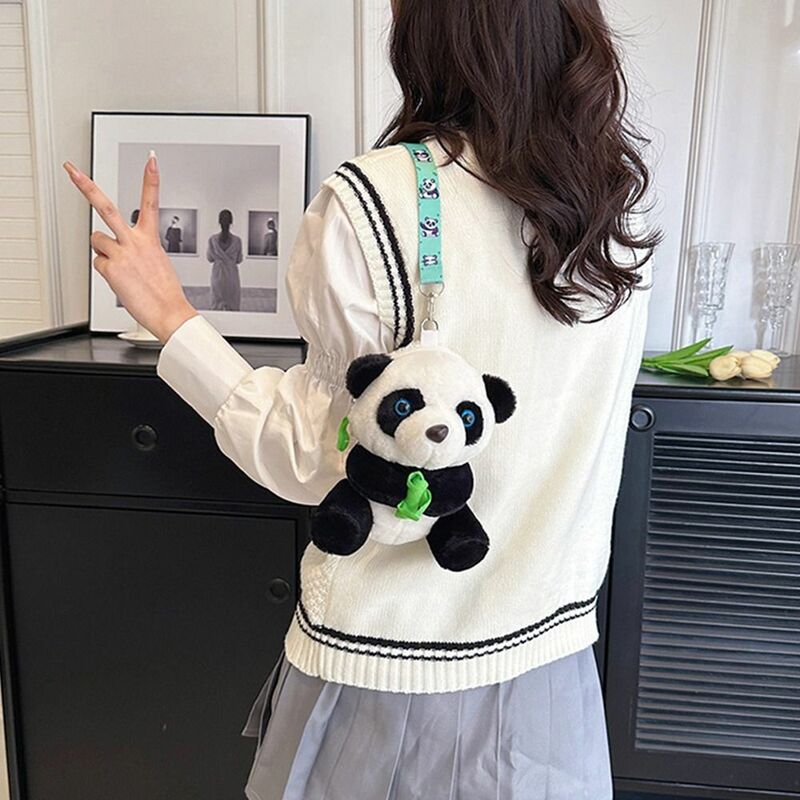 Tas selempang mewah desain aksesoris seragam JK hadiah mainan tas tangan gaya Korea tas tangan wanita tas Panda lucu