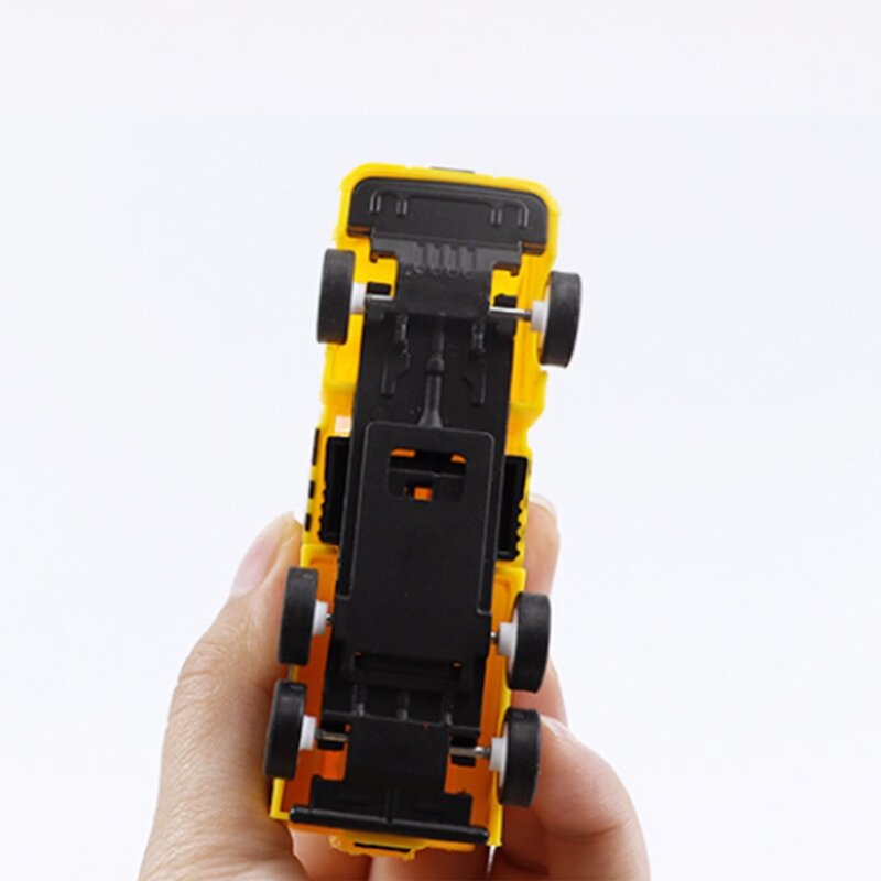 Baby Fun Mini samochody zabawkowe bezwładność Model ciężarówki kolekcja koparka dziecięca sanitarna śmieci odlew pojazd edukacyjny zabawka chłopiec prezent