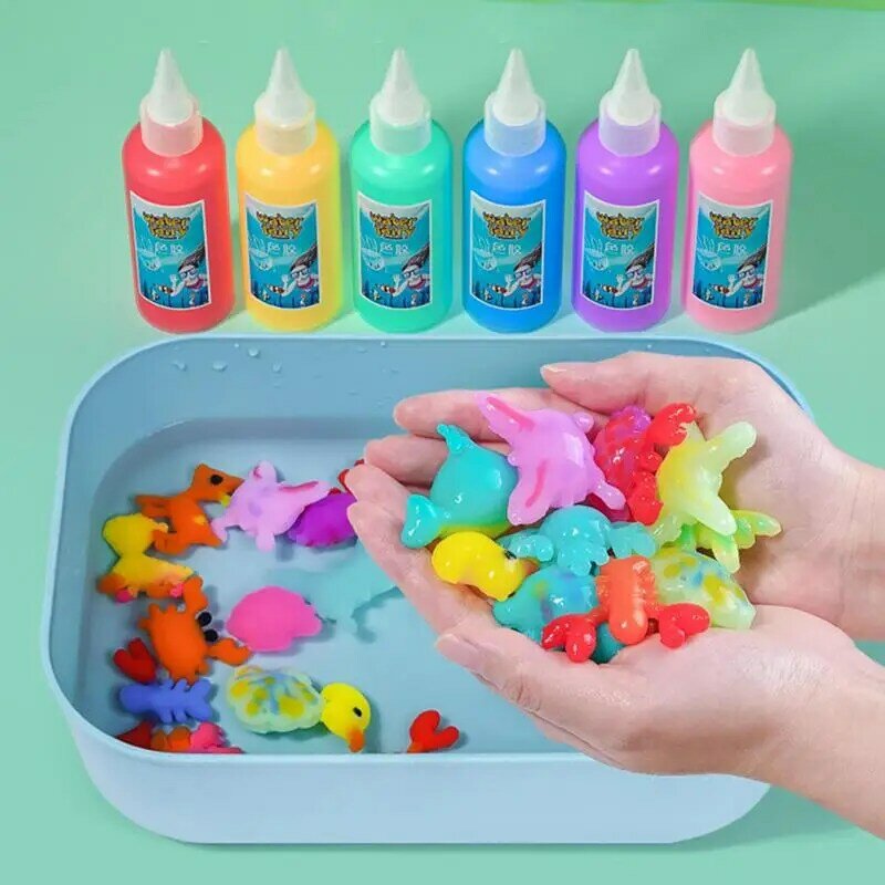 Magic Water Toy Creation Kit Colorido Handmade Aqua Fairy Toy, Criador de animais marinhos, Elfo da água, Ciência para meninos e meninas