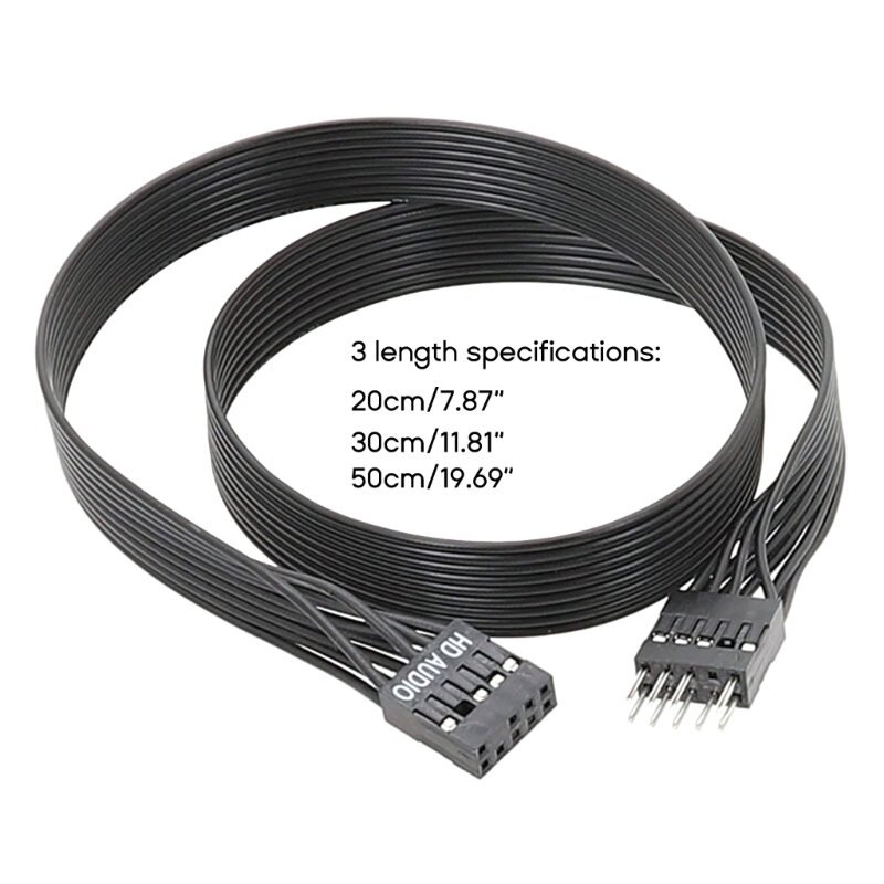 Flexibler 9-poliger HD-Audiokabel-Konverter USB 9-poliger interner Stecker-auf-Buchse-Stecker-Adapter