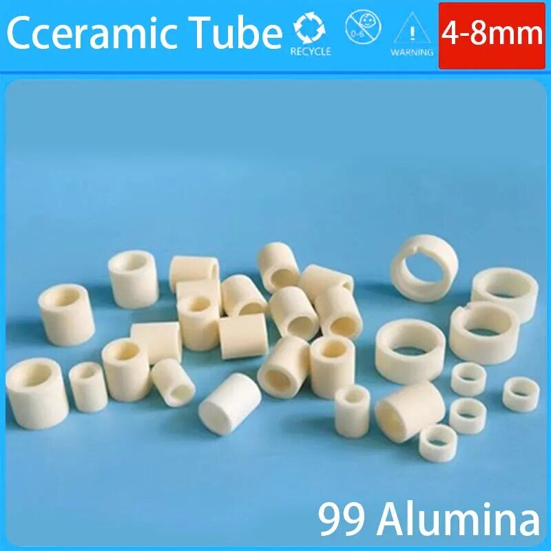 Junta de arandela espaciadora de cerámica, anillo resistente a altas temperaturas, aislamiento de tubo de cerámica, M2, M3.5, M4, M5.5, M6.3