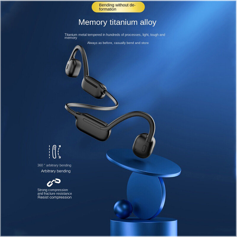 Cuffie True Wireless cuffie da nuoto Bluetooth a conduzione ossea auricolari professionali IPx8 32G auricolari sportivi impermeabili