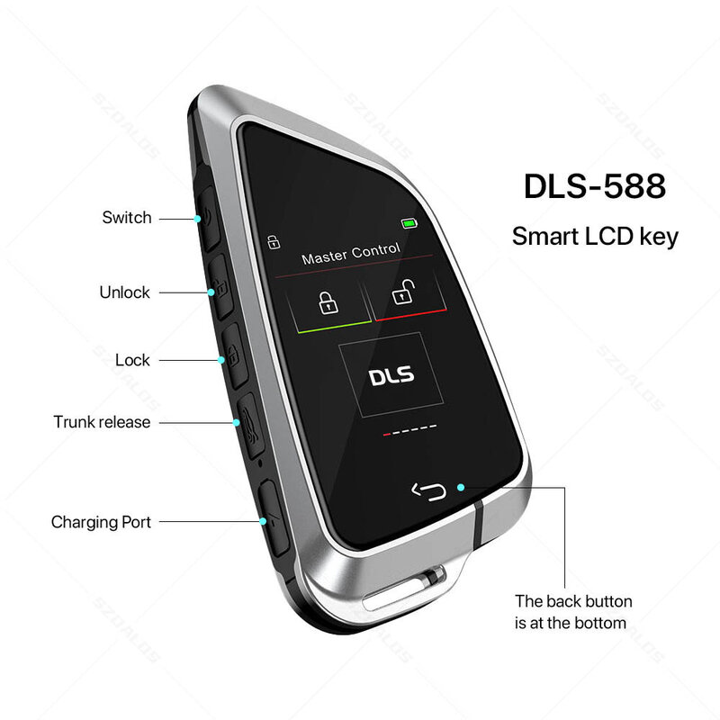 SZDALOS LCD 키리스 엔트리 자동차 키 업그레이드 스마트 키, 벤츠 BMW 아우디용