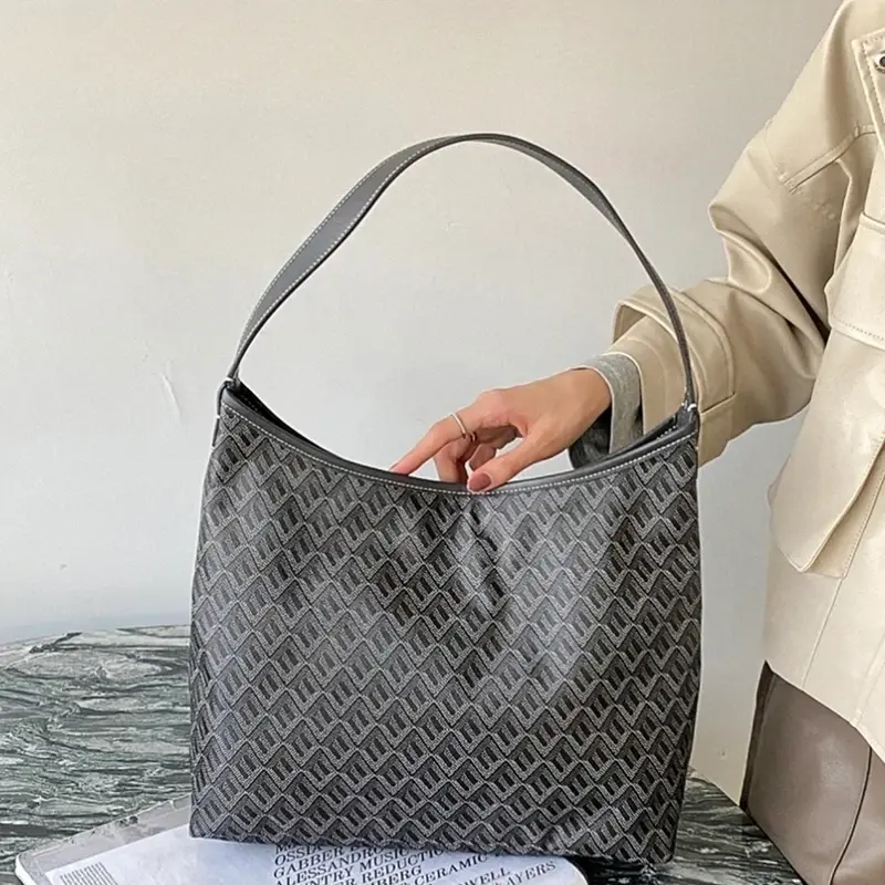 Women's Genuine Leather Handbag, Single-shoulder Zipper Single-sided Shoulder Bag
