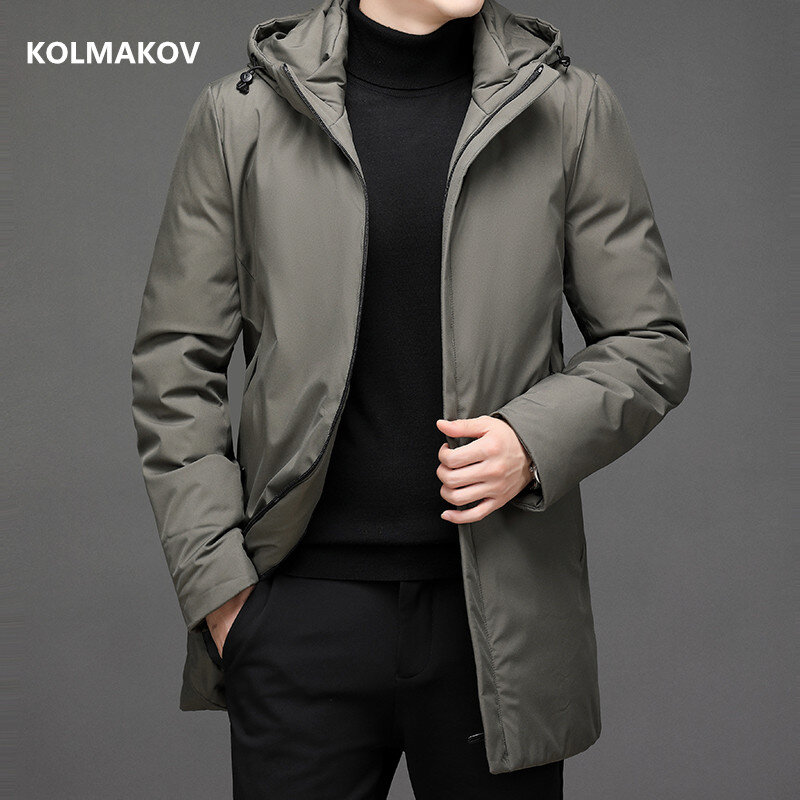 2021 new arrival kurtka zimowa moda płaszcz z kapturem MenThick ciepłe męskie klasyczne wiatroszczelne męskie moda męska parki M-4XL MY019