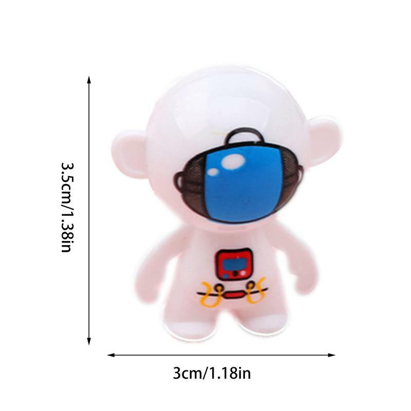 미니 텀블러 장난감, 작은 데스크탑 장난감, 거꾸로 인형 장식, 교육적 자립 우주비행사 눈사람 원숭이 장난감, 파티 선물