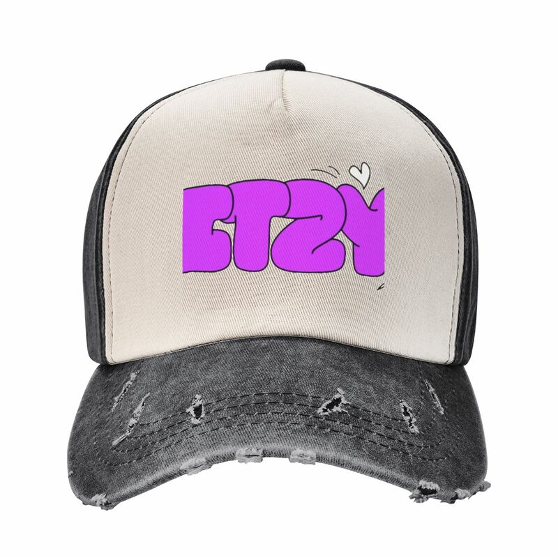 Itzy topi bisbol kpop cinta ungu untuk anak-anak, topi matahari olahraga lucu untuk pria dan wanita