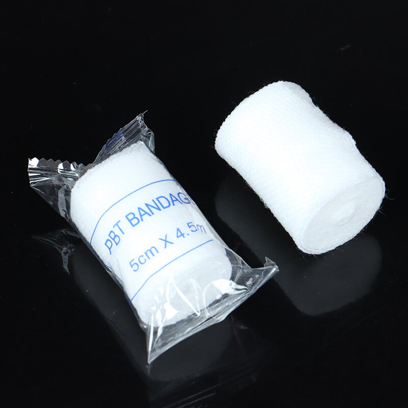 Bandage élastique en PBT, 10 rouleaux, Kit de premiers soins, gaze, pansement