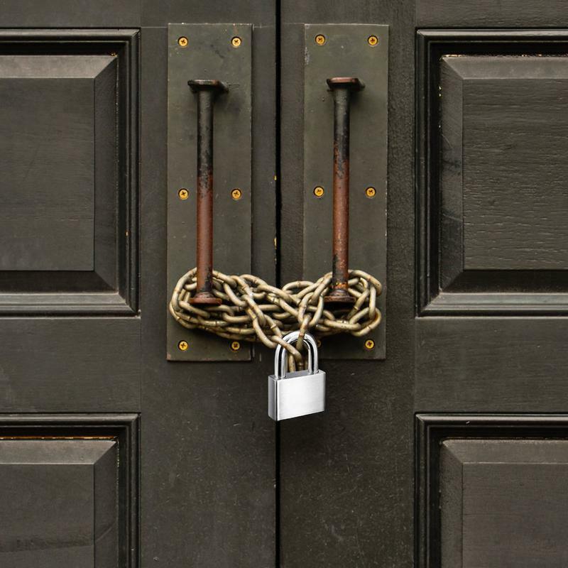 Cadeado anti-ferrugem para cerca do portão, Cadeado com chaves, Armário de ginásio, Seguro, Exterior, Portão