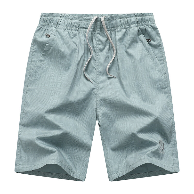 2024 New style Summer Men Fashion Cotton Solid Shorts uomo di alta qualità Casual Business pantaloncini da uomo classici Slim Shorts da uomo KZ01
