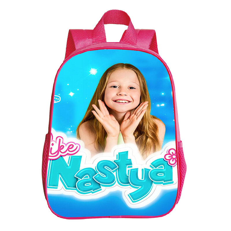 Kawaii Girl Like Nastya Pink Backpack for Preschool Girls Hight Quality Kids Kindergarten School Bag Toddler Lightweight Bookbag