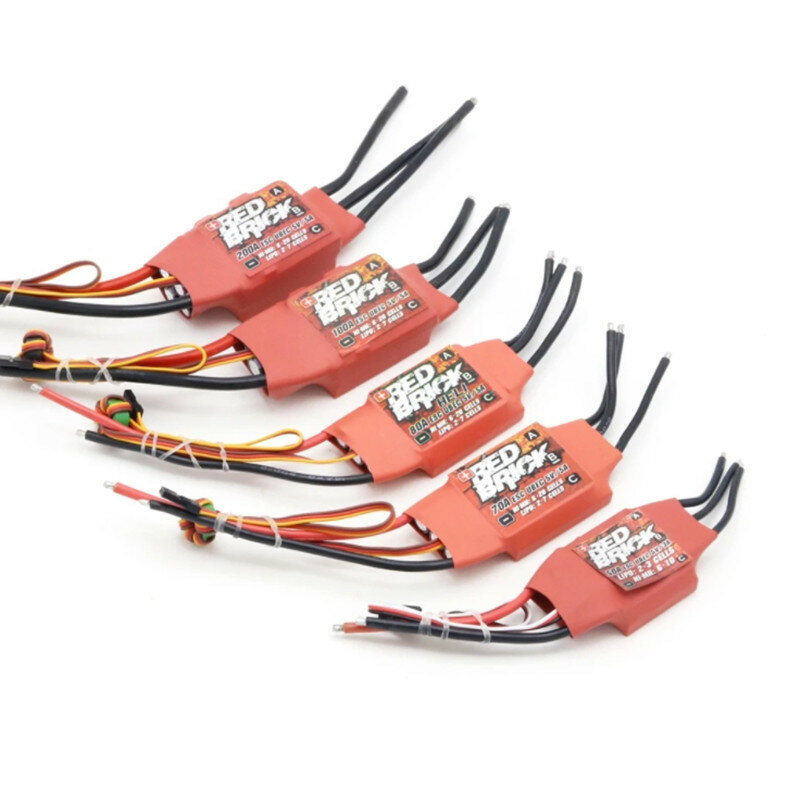 Contrôleur de vitesse électronique ESC sans balais Red Brick, 5V, 3A, 5V, 5V, 5A, BEC pour FPV Multicopter, 50A, 100A, 125A, 1-2 pièces