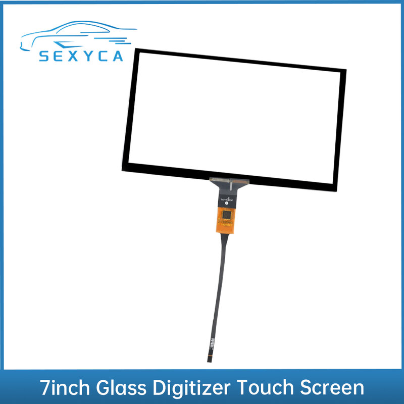 Digitalizzatore Touch Screen in vetro da 7 pollici 165*100mm QT-0155-FPC JR-005-GT911 per varietà di navigazione autoradio Android 6 pin