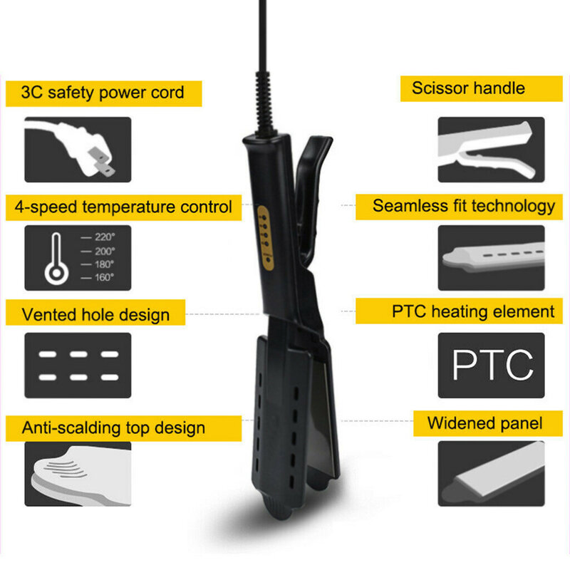 Haar glätter Vier-Gang-Temperature in stellung Keramik Turmalin ionischen Glätte isen Haar glätter für Frauen erweitern Panel