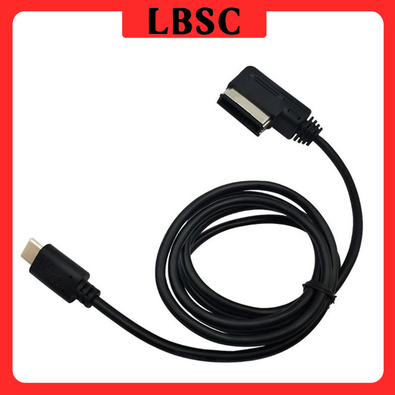 USB 3.1 Tipo C para mídia MDI cabo de carregador para VW, Audi, Q5, Q7, Macbook, In