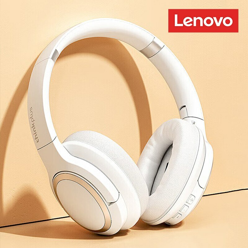 Lenovo TH40 headphone olahraga Stereo nirkabel, earphone Bluetooth Headset Gaming suara HIFI dengan mikrofon 400mAh