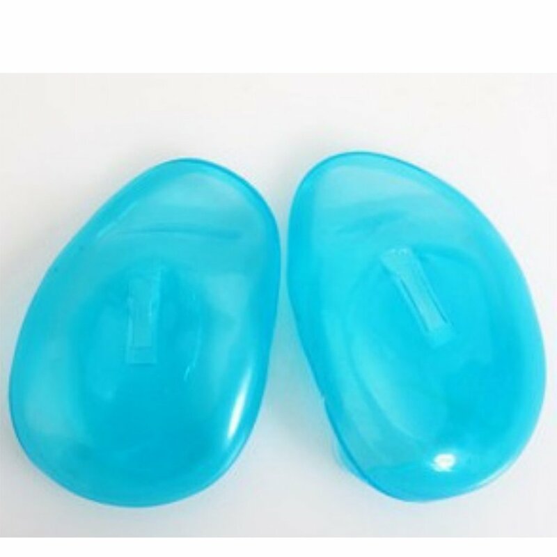2 pçs silicone cabelo tingido orelha capa protetor de ouvido capa viagem cor do cabelo chuveiros shampoo água perm dye shield