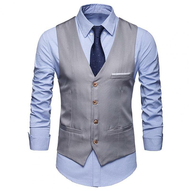 Nieuwkomers Geklede Vesten Voor Heren Slim Fit Herenpak Vest Mannelijk Vest Casual Mouwloos Formeel Zakelijk Jack S-3XL
