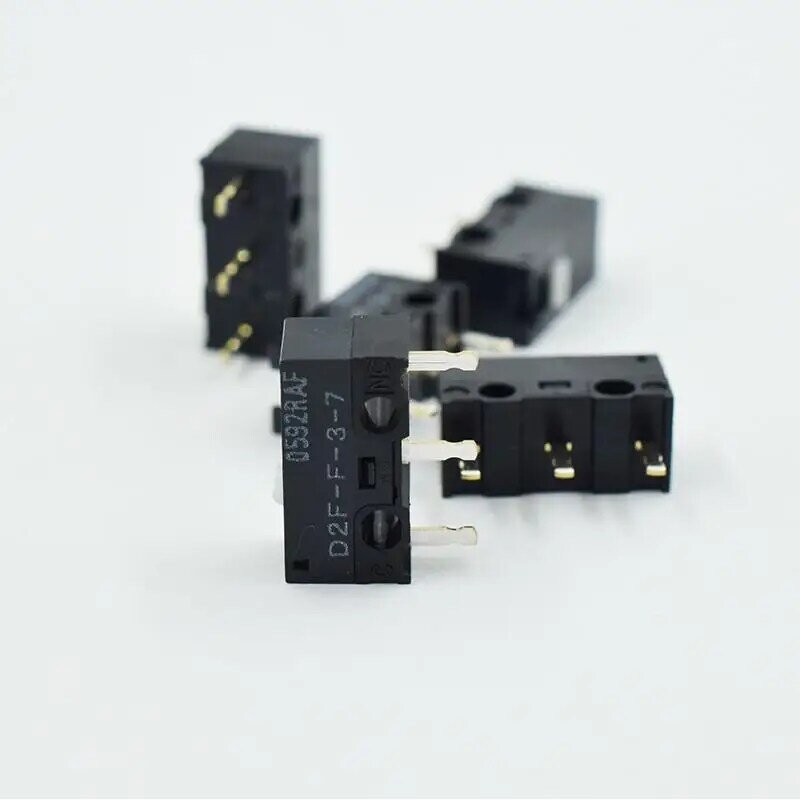 Interruptor instantâneo da ação, N.C., D2F - L L2 L3 01L L-D3 01FL-T D D2F-3-7 A1, 5-100pcs micro interruptor para mouse Omron, 3A, 125V, 30V DC