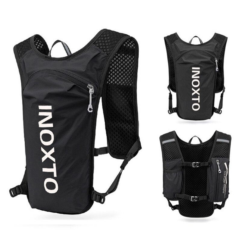 Waterproof Running Backpack Women 5L Ultra-light Hydration Vest Mountain Bike Bag Breathable Gym Bag 2L Water Bladder INOXTO