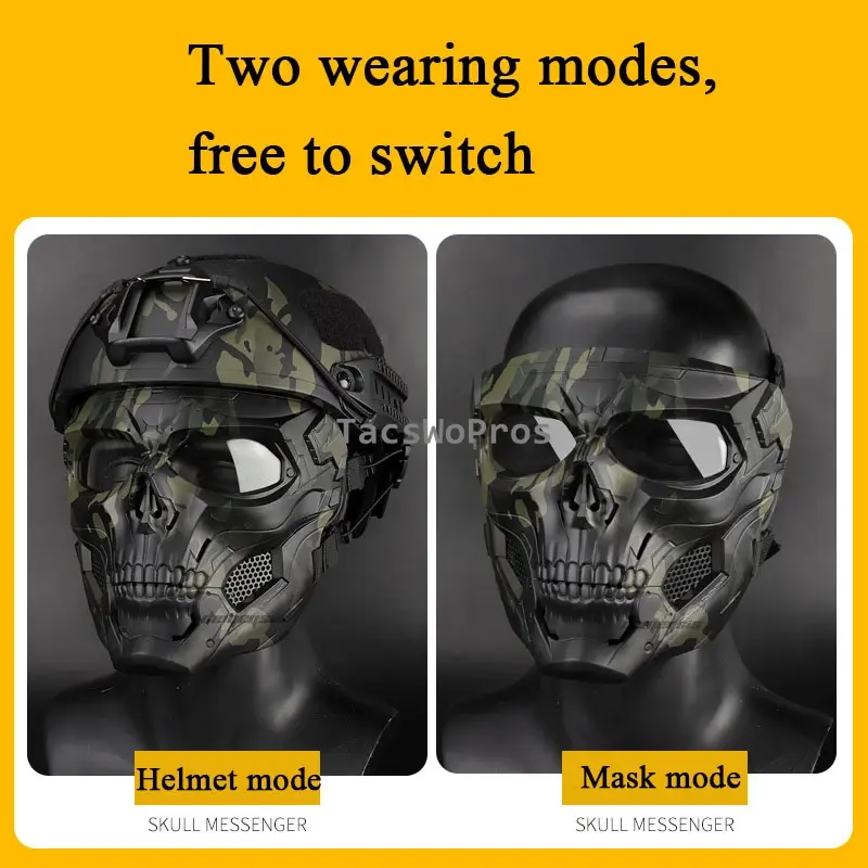 Taktyczna maska na całą twarz oddychająca polowanie strzelanie maska ochronna Multicam CS Combat Cosplay rekwizyty na Halloween maski na twarz