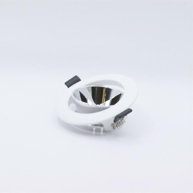 White shell Plastic Mounting Frame Halogen Recessed Led Spotlights Fixtures Lamp Holders Ceiling