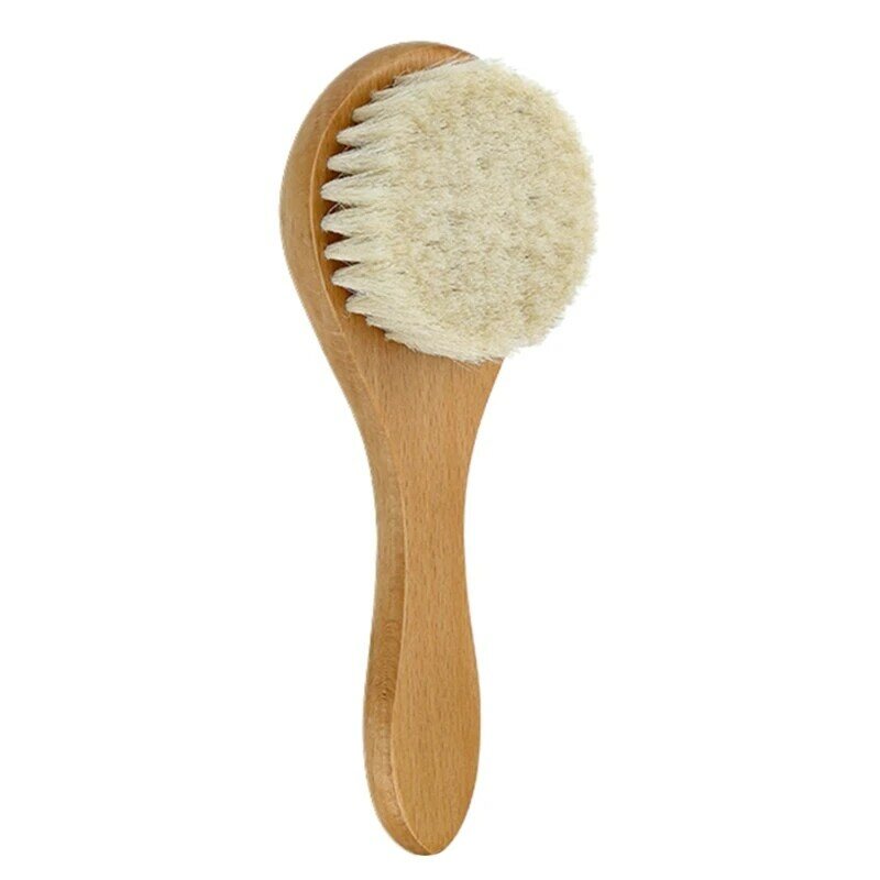 Spazzola per capelli in legno setola capra naturale spazzola per capelli per bambini spazzola per massaggio corpo infantile