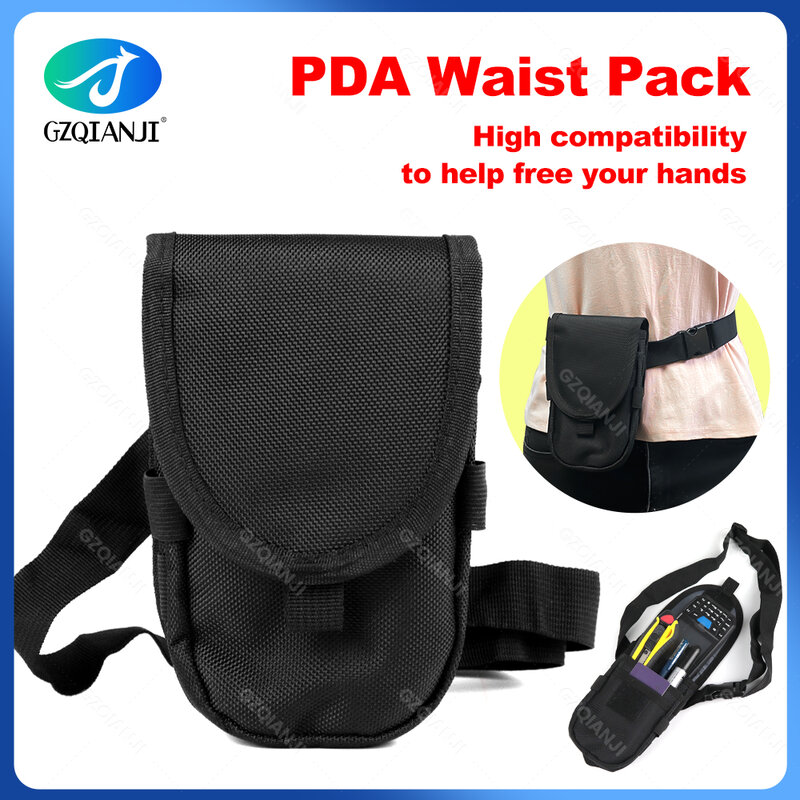 Funda para cinturón de cintura para Terminal Android PDA, recolector de datos, bolsa de nailon para acampar al aire libre, soporte de funda para PDA de 4,7-7,2 pulgadas