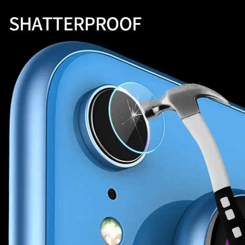 Anillo Protector de Metal para lente de cámara, película protectora trasera para IPhone XR, cubierta de anillo de aleación ultrafina, accesorios para teléfono