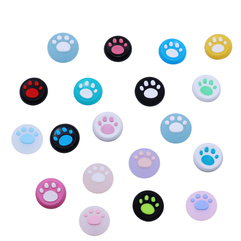 Cat Paw Thumb Stick Grip Cap, Capa para PS3, PS4, PS5, Xbox One, Controlador Xbox 360, Gamepad, Joystick Case Acessórios, 4Pcs
