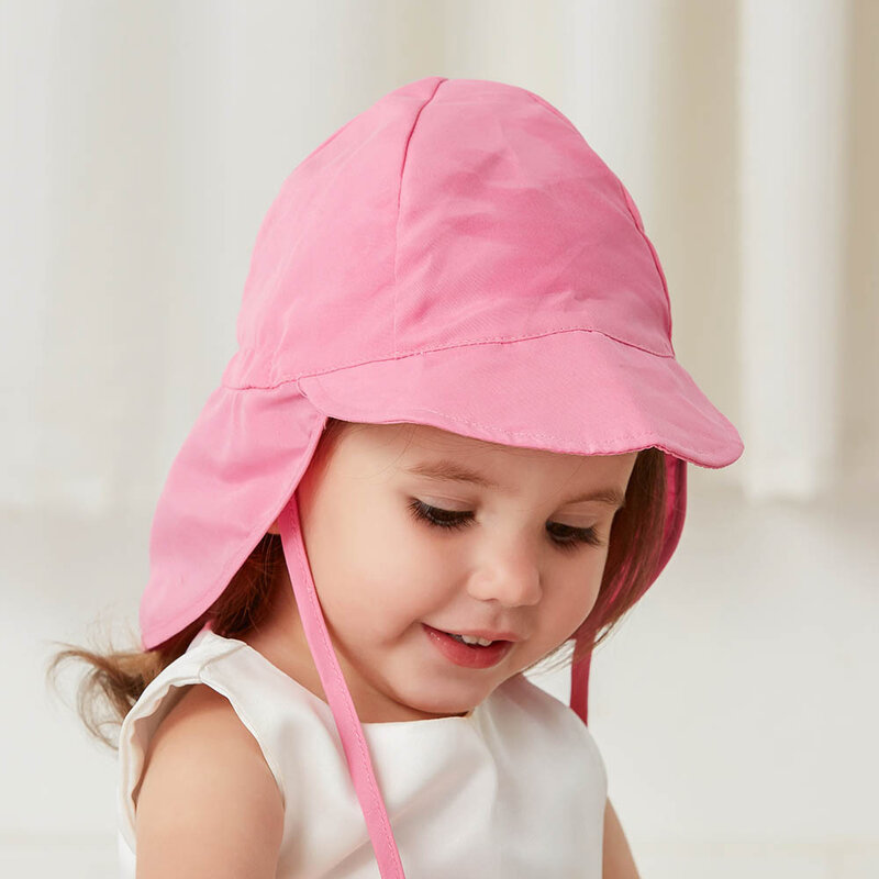 Topi Bucket anak-anak, cepat kering untuk anak usia 3 bulan hingga 5 Tahun tepi lebar perlindungan UV pantai luar ruangan