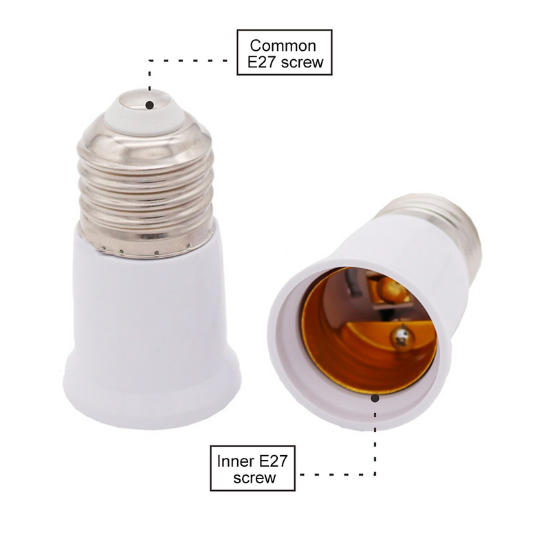 10pcs E27 Bulb LED bulb Converter E27 To E27 Lamp Bulb Conversion Adapter Socket Adapter