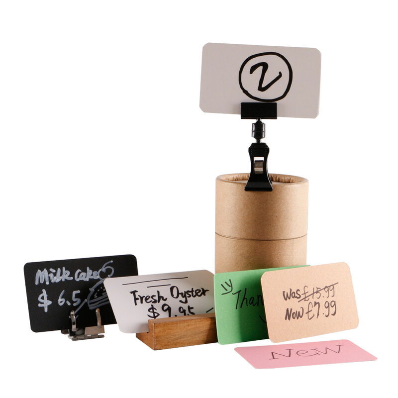 Porte-étiquette avec Clip Pop pour carte de nom, Clip d'affichage pour carte de nom, Clip pour Photo et mémo, Promotion de magasin