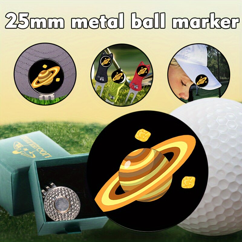Golf brand golf accessories, with magnetic golf caps, golf clubs, planetary ball logos, are a novel gift for golf enthusiasts