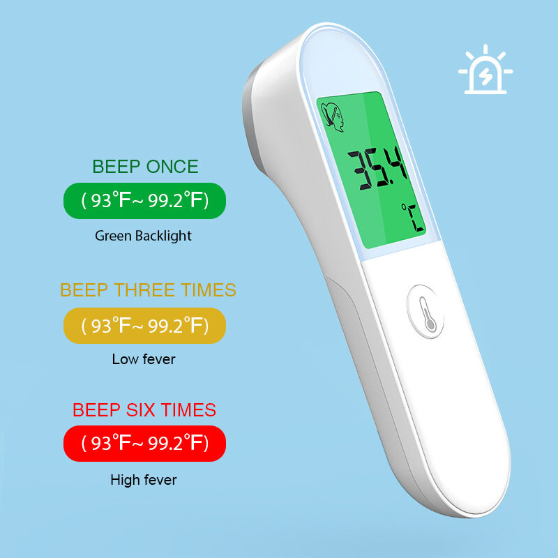 Não-contato testa termômetro médico termômetro digital lcd infravermelho febre termômetro para bebê & adulto termometro