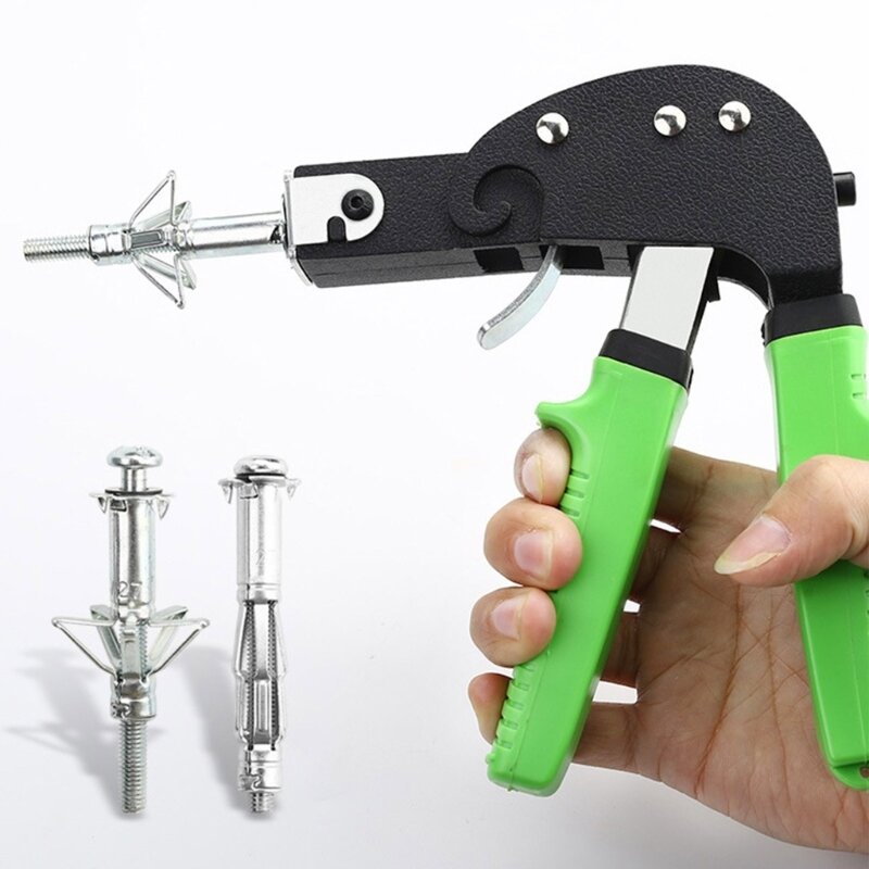 Pistola remachadora Manual acero carbono, herramientas ligeras reparación canalones, remaches ciegos